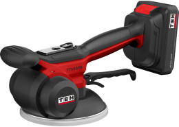 Виброприсоска TEH TTV6370 (Li-lon, диаметр присоски: 123 мм, грузоподъемность: 30 кг, устройство аккумулятора: слайдер, способ создания вакуума: ручной, частота вибрации: 4000-8000 виб/мин, регулировка частоты вибрации: 6-ступенчатая, материал присоски: р