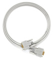Greenconnect Кабель 1.5m 0-модемный COM линковочный, DB9/DB9 9F/9F, серый, 30 AWG, GCR-51477