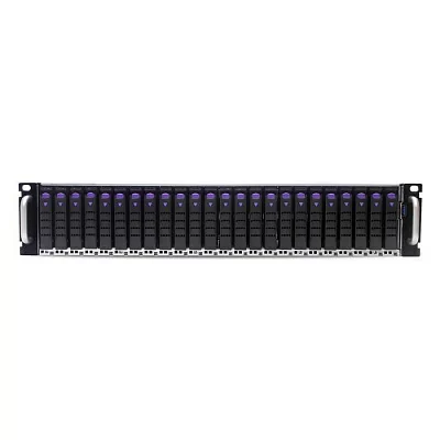 Серверная платформа AIC FB201-LX_XP1-F201LXXX 2U-24 Bay storage server supports 24 x U.2 NVMe drives, 2*dual Broad com/LSI PEX9765 PCIe switch backplanes