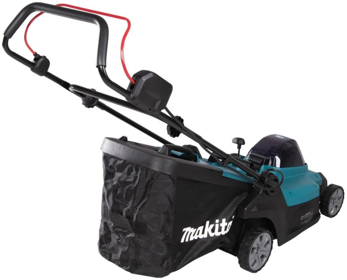 Газонокосилка аккумуляторная Makita LM004GM103,  43см, несамоходная,  4Ач, с 1 АКБ, с ЗУ