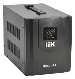 Стабилизатор напряжения IEK Home, черный [ivs20-1-02000]