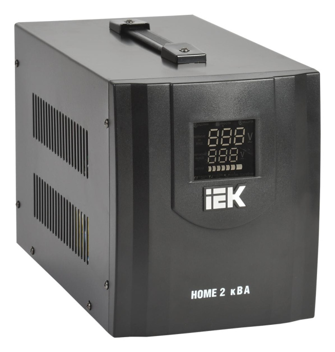 Стабилизатор напряжения IEK Home, черный [ivs20-1-02000]