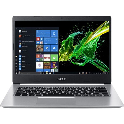 Ноутбук Acer Aspire 5 A514-53-33ZJ NX.HUSEU.001 14" 1920 x 1080 IPS, несенсорный, Intel Core i3 1005G1 1200 МГц, 8 ГБ, SSD 256 ГБ, граф. адаптер: встроенный, без ОС, цвет крышки серебристый, цвет корпуса серебристый