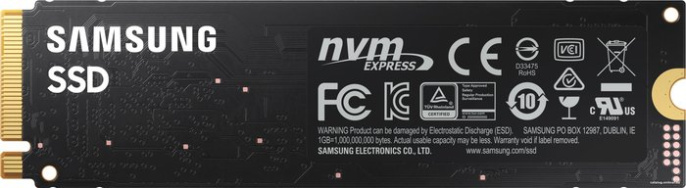 Накопитель SSD SAMSUNG 500Gb 980 M.2 2280, PCI-E Gen3 x4, NVMe, R/W 3100/2600MB/s, 300TBW MZ-V8V500BW