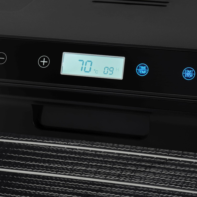 Сушилка для овощей и фруктов Polaris PFD 2402H Pro, черный, 19шт