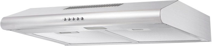 Вытяжка козырьковая Hyundai HFH 6130 IX нержавеющая сталь управление: кнопочное 1 мотор