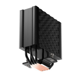 Кулер для процессора PCCooler RZ400 V2 BK 230W, 4-pin PWM, 155mm, Al/Cu, 4x6mm, 1x120mm, 86.73CFM, 32dBA, 2200RPM, S: 1851/1700/1200/115X, AM5/AM4, black