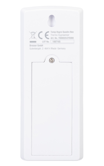 Метеостанция Bresser Temeo Hygro Quadro Prestige с тремя датчиками, серая 78585