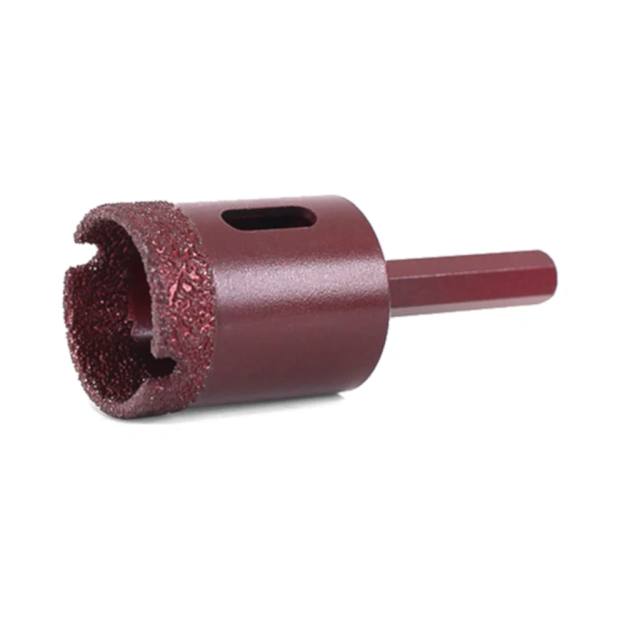 Коронка алмазная вакуумная по камню D28-10W-35L-Ш8 (28х35 мм; хвостовик HEX8 мм) MESSER 06-36-028