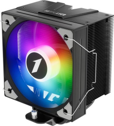Кулер 1stPlayer PS130 Черный PS130-BK Intel LGA1851/1700/1200/115x, AMD AM5/AM4, крепление на винтах, 4 тепловые трубки 6мм, 8мм , размер вентилятора: 130x130x30мм, гидравлический подшипник, 1600об/мин, 77.97CFM, 32.3dB