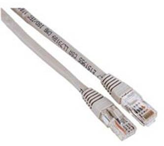 Патч-корд HAMA H-30595 кат.5E, 3м, многожильный, серый