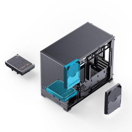 Корпус без блока питания Case JONSBO D32 PRO, Mini-Tower, TG, no fan, 2xUSB-A 3.2 + 1xUSB-C 3.2, mATX, mDTX, mITX Black (D32 PRO BLACK)