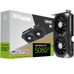 Видеокарта Zotac NVIDIA GeForce RTX 5060TI RTX 5060TI 16GB TWIN EDGE OC 16ГБ Twin Edge, GDDR7, OC, Ret [zt-b50620h-10m]