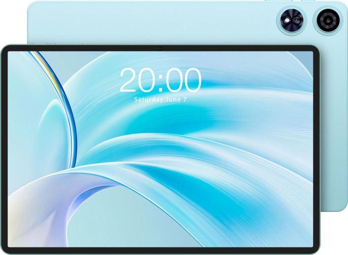 10.92" Планшет TECLAST P50 Case 4/128 GB T606 Wi-Fi, 1280 x 800, 90Гц, Android 15, с чехлом и клавиатурой, голубой