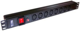 Блок распределения питания Lanmaster TWT-PDU19-10A8C3 гор.размещ. 8xC13 базовые 10A C14