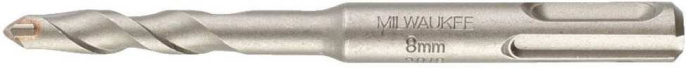 Бур Milwaukee SDS+ Contractor 8x110 (4932471227) (твердосплавный наконечник, с 2 режущими кромками, двухспиральная конструкция)