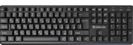 Клавиатура Defender Elemental HB-239, проводная, USB, мембранная, черный [45239]