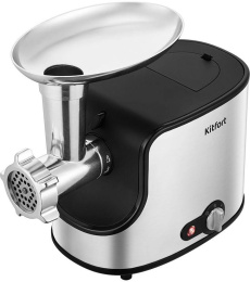 Мясорубка Kitfort КТ-2133 1360Вт нержавеющая сталь/черный