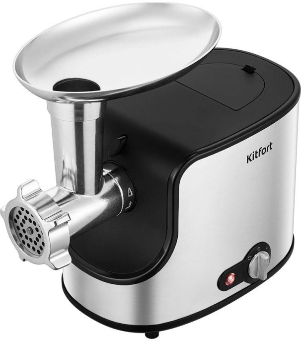 Мясорубка Kitfort КТ-2133 1360Вт нержавеющая сталь/черный