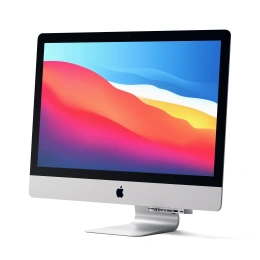 USB-концентратор Satechi Aluminum Type-C Clamp Hub Pro для new 2017 iMac и iMac Pro. Интерфейс USB-C. 3 разъема USB 3.0, 1 разъем USB-C, слоты для карты памяти SD, Micro SD. Цвет серебряный. (ST-TCIMHS)