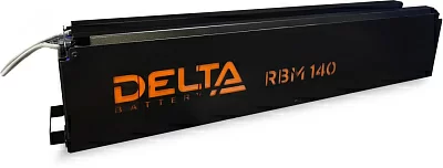 Сменный батарейный картридж DELTA RBM140, совместимый с ИБП АРС серий SURT*** и SURTD*** мощностью от 3 ква, SRT*** мощностью от 5ква, ДxШxВ 595х99х123мм., вес 33.7кг., 2 модуля RBM140 в одной коробке, срок службы до 8 лет. Сменный батарейный картридж DEL