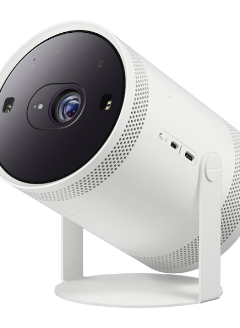 Сегодня Samsung представила Freestyle, портативный проектор, выполненный в форме интеллектуального динамика, потому что он также является одним из них.