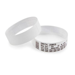 LINKWIN 10006999K-AIDC/L Этикетки в виде браслета полипропилен 25х178 мм белый/ Wristband cartridge, 25mm*178mm, 300pcs/Roll, Pediatric - White