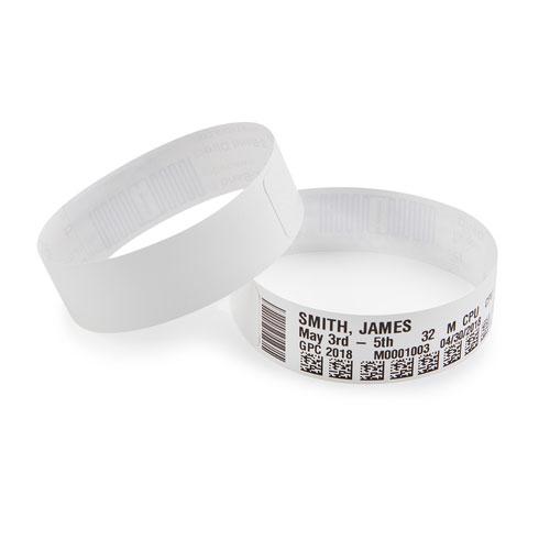 LINKWIN 10006999K-AIDC/L Этикетки в виде браслета полипропилен 25х178 мм белый/ Wristband cartridge, 25mm*178mm, 300pcs/Roll, Pediatric - White