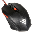 Мышь MOG-08U Nakatomi Gaming mouse - игровая, 6 кнопок ролик прокрутки, USB, черная