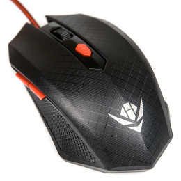 Мышь MOG-08U Nakatomi Gaming mouse - игровая, 6 кнопок ролик прокрутки, USB, черная