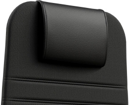 Кресло МЕТТА SU-B-10, сетка/ткань, до 120кг, топ-ган, фиксированные подлокотники,  черный