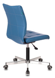 Кресло Бюрократ CH-330M, экокожа, до 120кг, синий