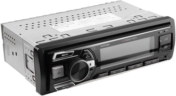 Автомагнитола Nakamichi NQ513BR 1DIN 4x50Вт v5.1 ПДУ RDS NAK-NQ513BR