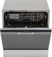 Посудомоечная машина WEISSGAUFF TDW 4006 S, компактная, настольная, 55см, загрузка 8 комплектов, серебристая [425988]