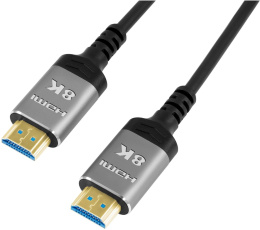 Кабель аудио-видео Digma HDMI 2.1 AOC,  HDMI (m) -  HDMI (m),  ver 2.1,  10м, GOLD,  черный [hdmi-aoc2.1-10]