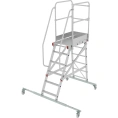 Передвижная односторонняя лестница-подмости с платформой Новая Высота NV 5510, 1x6 ступеней 5510106