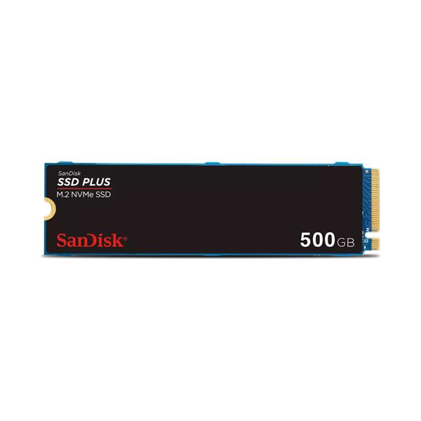 Твердотельный накопитель SanDisk SSD PLUS M.2 2280 NVMe 500Gb, 2400MBs/1500MBs TBW 60, SDSSDA3N-500G-G26, 1 year