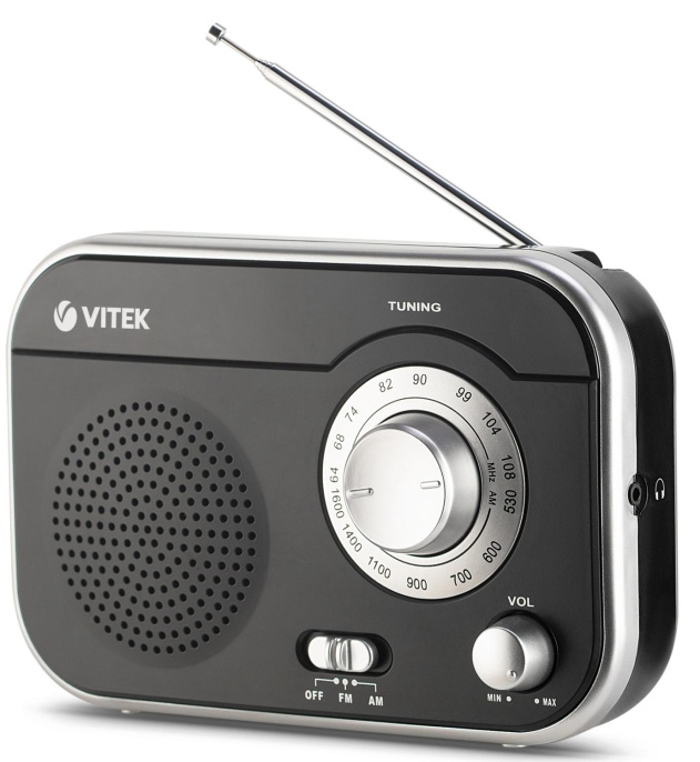 Радиоприемник Vitek VT-3593,  черный