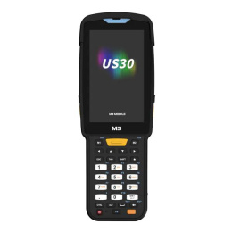 Терминал сбора данных M3 Mobile US30W Android 13.0 GMS, WVGA, Wi-Fi 6, SE5500 2D SS , 16MP Rear Camera, BT5.3, NFC HF , 4G/64G, 30K, 6700mAh Battery, Hand Strap, Bullet Proof Film. Req CRD&PWSP (US300D-TFCWRE-HF)