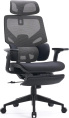 Кресло Cactus CS-CHR-MC01-GYBK, ткань, до 120кг, регулируемые 2D подлокотники,  черный