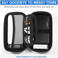 Органайзер UGREEN LP128 40707 Hard Disk & Accessory Multi-functional Storage Bag для кабелей, наушников и жестких дисков. Размер: маленький. Цвет: черный (40707_)