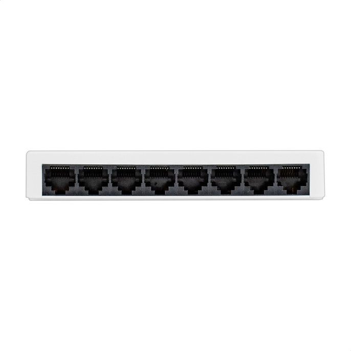 Коммутатор неуправляемый ExeGate EDES-1008C 8-портовый UTP 10/100Mbps, с функцией энергосбережения Green Ethernet Technology , настольный/настенный EX298686RUS