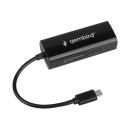 Gembird Сетевой адаптер Ethernet Type-C USB 2.0 - Fast Ethernet adapter, пластик,черный,RTL8152 NIC-U10