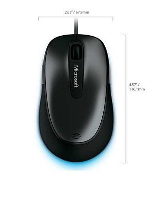 Мышь Microsoft Comfort Mouse 4500 Black (1000dpi, BlueTrack™, USB, 5btn+Roll ) Retail