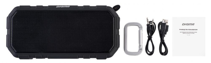 Колонка портативная Digma S-40, 10Вт, черный [sp4010b]