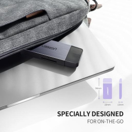 Кардридер мультифункциональный UGREEN CM180 (50541) USB-A 3.0 to TF/SD/CF/MS Multifunction Card Reader Multi-Read. Цвет: серый космос
