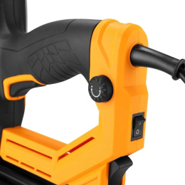 Степлер электрический Deko DKES100 скобы тип 18Ga: 15-25мм гвозди тип 300: 15-32мм