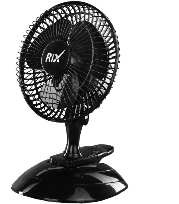 Вентилятор настольный RIX RDF-1500WB 15Вт скоростей:2 черный упак.:1шт