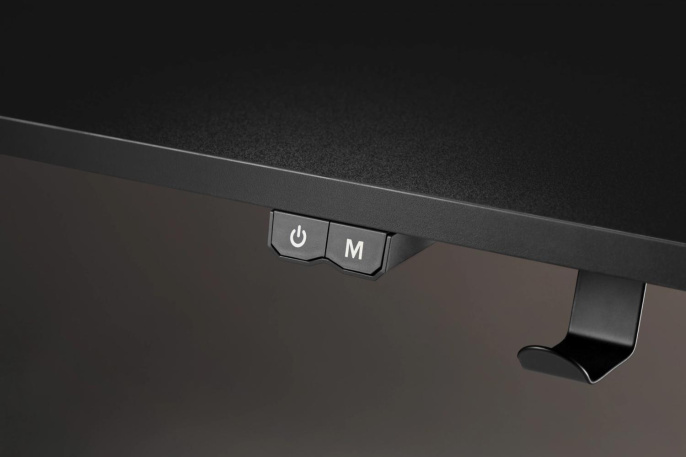 Стол игровой Cactus CS-GMD-BK-RGB, МДФ, черный