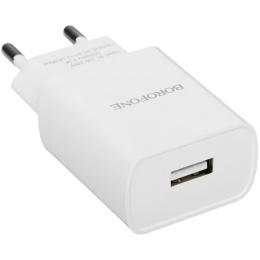  BOROFONE BA20A/ Сетевое ЗУ + Кабель Type-C 1m/ 1 USB/ Выход: 10.5W/ White (B-00742)